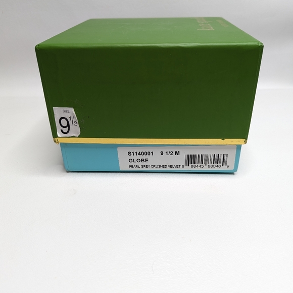 Kate Spade Globe Crushed Velvet Folding Flats - Picture 6 of 6